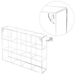 China Yageli Factory Wholesale <b>Custom</b> Clear Acrylic Silk-Screen Printed Mini Toys <b>Custom</b> Logo for Box Wall Mounted Display Rack - Product Image 2