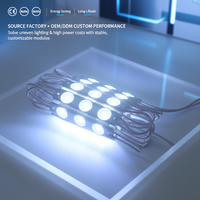 Modules LED DC12V pour lettres encastrées CE/RoHS Garantie 5 ans IP68 2835 3 puces Haute luminosité Blanc chaud Bleu 3000-18000K 170 3 lentilles