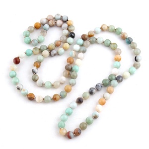 <span class=keywords><strong>Collana</strong></span> da donna in pietra preziosa naturale con dichiarazione annodata da 8mm <span class=keywords><strong>collana</strong></span> lunga da Yoga religiosa 108pc <span class=keywords><strong>Mala</strong></span> - Product Image 1