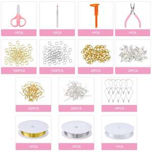 <span class=keywords><strong>2</strong></span>-4mm Glasperlen 3 Schichten Armband Zubehör in Acryl Box DIY Schmuck herstellung Kit - Product Image 3