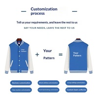 Blouson Bomber Tendance Personnalisé en Coton, Col Rabattu Épais en Polaire, Manteau Hiver Slim Style Streetwear pour Réunion de Classe