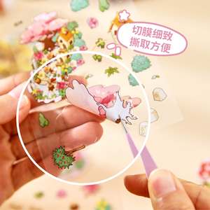 Paquete de 24 hojas MINI 2.5D 3D Libro de Pegatinas de Paisajes, Pegatinas Divertidas de Tiempo de Camping para Niños, para Diario y Libro de Actividades - Product Image 3