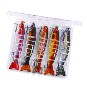 Yousya Wholesale pour JM064 12.8cm 18g Leurres artificiels rigides en ABS imprimés en 3D, 8 sections, multi-articulés, <span class=keywords><strong>type</strong></span> Minnow, pour la pêche sur glace - Product Image 4