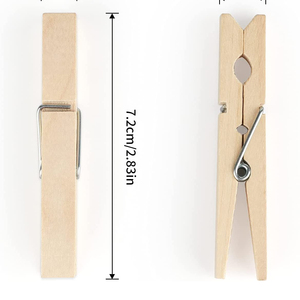 Vente en gros de pinces à linge miniatures multifonctionnelles en bois de bouleau écologiques et durables de 9,8 cm pour la cuisine, le salon et l'extérieur - Product Image 4