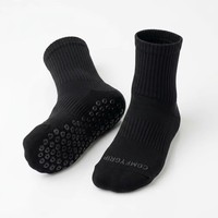 Chaussettes de yoga en bambou écologiques antidérapantes pour Pilates et Barre, avec logo personnalisé, respirantes