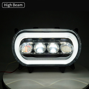 Alto brillo 120W Motos Accesorios Motoe Bikes Led proyector faro montaje con DRL para <span class=keywords><strong>Harley</strong></span> Road Glide 2015 + - Product Image 5