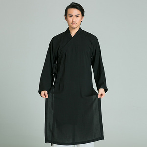 Áo choàng đạo giáo Wudang unisex, võ thuật Trung Quốc và đồ tập thể thao của tu sĩ Phật giáo Thiếu Lâm, chất liệu cotton và spandex dành cho người lớn - Product Image 2