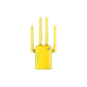 Repetidor WiFi multicolorido de quatro antenas 1200M com extensor de alcance WiFi sem fio 2.4GHz e 5G mais vendido