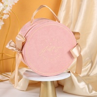 Boîte Cadeau de Mariage en Carton Gaufré Velours de Luxe Nouvelle Conception Écologique en Gros, Emballage Tube Personnalisé avec Ruban pour Invités