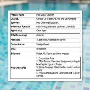 Clarificador de Agua Líquido para Tratamiento de Agua de <span class=keywords><strong>Piscina</strong></span>, Entrega Rápida DDP, Disponible en Stock, Pago Garantizado, EXPO de Marzo - Product Image 6