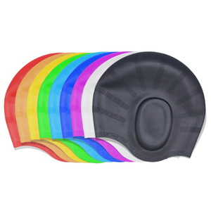 Bonnet de bain en silicone vierge personnalisé de haute qualité avec protection auditive, antidérapant et imprimable - Product Image 6