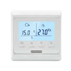 Kualitas tinggi pengatur keset panas termostat pemrograman mingguan sistem pemanas lantai