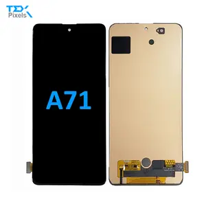 Tela de toque da fábrica frida, tela de montagem, a71 oled preto, display lcd para samsung galaxy a71