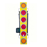 Feux arrière sans fil pour remorque, kit de feux de remorquage avec feux de freinage et clignotants 12V/24V, adapté aux gros véhicules et aux excavatrices