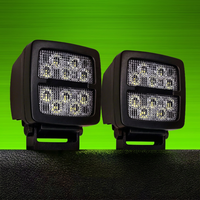 Excavadora de vehículos pesados a prueba de polvo 55W luz de trabajo de mina lámpara de trabajo LED IP68 IP69K luz de trabajo de aluminio cuadrada de mina