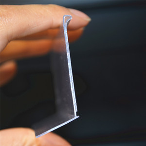 Transparent Đùn Hồ Sơ Dữ Liệu <span class=keywords><strong>Strip</strong></span> Siêu Thị Kệ Cạnh Giá Nhãn Chủ Với Chất Kết Dính Của Siêu Thị - Product Image 5