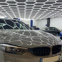 Lámpara de Techo LED Hexagonal para Taller de Automóviles y Garaje, Clasificación IP54, 5200LM, Ángulo de Haz de 120°
