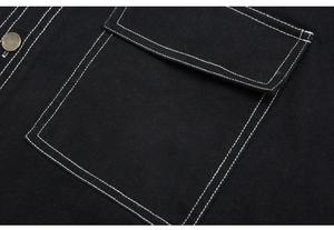 Giacca da <span class=keywords><strong>uomo</strong></span> di fascia alta primavera autunno retrò giacca da <span class=keywords><strong>uomo</strong></span> in puro cotone tinta unita traspirante in <span class=keywords><strong>lino</strong></span> alla moda camicia Design - Product Image 4