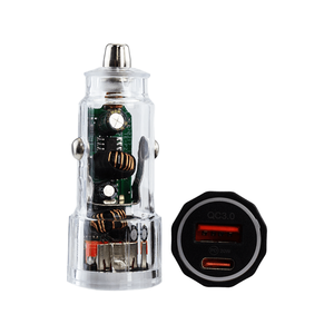 Visible Circle Electric Fast Car Charger QC 3,0 PD 20 W <span class=keywords><strong>2</strong></span> puertos Cargadores de coche Teléfono móvil - Product Image 3