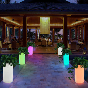 Dẫn chiếu sáng vuông hoa nồi Nhựa, trung tâm mua sắm, khách sạn hành lang, trong nhà ngoài trời trang trí 10 PE hộp carton trong suốt - Product Image 2