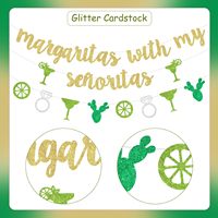 Decoraciones para Despedida de Soltera con Temática de Margaritas, Letrero 'My Senoritas', Fiesta Mexicana, Cactus, Artículos para Despedida de Soltera