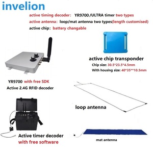 Transponder thời gian hệ thống thể thao giải pháp hoàn chỉnh với 2.4GHz hoạt động đọc mắt cá chân tái sử dụng chip cho hig speedmtb đi xe đạp đua - Product Image 2