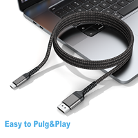 Câble USB-C vers DisplayPort 4K 30Hz pour Ordinateur, Téléviseur, Caméra, Tablette, Projecteur
