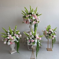 W-D057, la meilleure boule de fleurs artificielles, fleur de table, centre de table pour mariage, fleur d'allée pour décoration de mariage, boule de fleurs