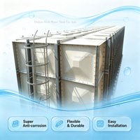 Réservoir d'eau composite en panneaux SMC de qualité alimentaire GRP d'origine chinoise Huili avec système de renfort interne pour la lutte contre l'incendie et l'eau potable