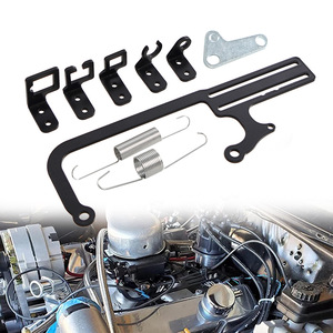 Throttle Valve Cable <b>Bracket</b> Kit 304147 Aluminum <b>Black</b> For Retrofit Upgrade Mounting Hardware - Product Image 1