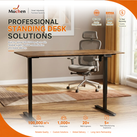 Bureau Ergonomique Réglable en Hauteur, Table de Travail pour Ordinateur, Bureau Debout ou Assis