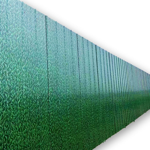 Panel de malla de alambre de acero para obra de construcción, impermeable, extraíble, reutilizable, diseño de patrón verde - Product Image 1