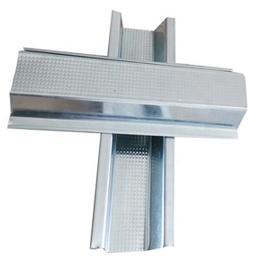 Canal de gypse galvanisé pour plafond à latte supérieure pour villa Faux plafonds Canal de fourrure pour chapeau supérieur Matériaux de construction en métal - Product Image 3