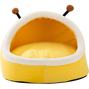 Cama <span class=keywords><strong>de</strong></span> invierno <span class=keywords><strong>para</strong></span> <span class=keywords><strong>perros</strong></span> y gatos Villa Cama ecológica <span class=keywords><strong>de</strong></span> <span class=keywords><strong>tela</strong></span> sólida <span class=keywords><strong>para</strong></span> mascotas Casa semicerrada plegable Lavable <span class=keywords><strong>para</strong></span> <span class=keywords><strong>perros</strong></span> y gatos - Product Image 1