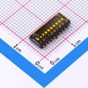DSHP10TSGER DIP Switch Switch ( Number of Switch Sections: 10 )( Lead Spacing: 1.27mm ) - Product Image 1