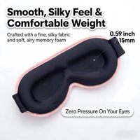 Masque de sommeil rafraîchissant lesté, masque oculaire 3D occultant pour dormir, sangle réglable, masque de sommeil compatible avec les cils pour la relaxation