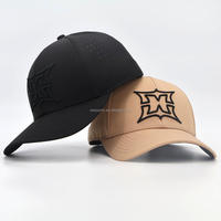Casquette de golf perforée au laser kaki avec logo brodé 3D personnalisé, séchage rapide, haute qualité, vente en gros d'usine OEM pour sports de plein air