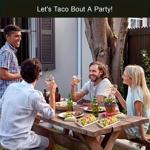 Caja Ecológica Compostable Desechable para Tacos de Bagazo, Bandeja de Pulpa de Cañ<span class=keywords><strong>a</strong></span> de Azúcar para Empacar Tacos, Ideal para Restaurantes, Comida para Llevar y Entrega <span class=keywords><strong>a</strong></span> <span class=keywords><strong>Domicilio</strong></span> - Product Image 4