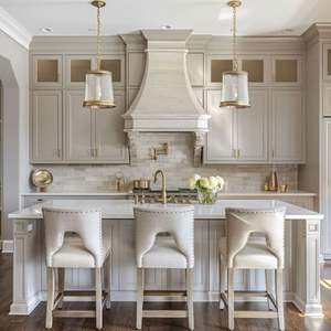 Diseño de Gabinetes de Cocina Shaker de Madera Maciza Personalizados 2025, Gabinetes de Cocina Modulares de Madera de Nogal de Lujo Clásico, Juego de Muebles de Cocina - Product Image 3