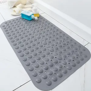 38*70cm Banig Waterproof Non Slip PVC Bath Tub Shower Hot-selling Anti-slip Safety Floor PVC Bath Mat for Hotel Bathroom, SPA