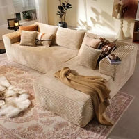 Chaise longue surdimensionnée ensemble sectionnel éponge rembourrée nuage salon canapé magique désossé canapé-lit pouf appartement centre commercial hôtel