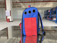 Sac à dos de transport pour chien et chat personnalisé en usine, double épaule, confortable, respirant, en polyester