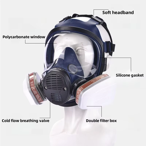 High Quality Full Face <strong>Gas</strong> <strong>Mask</strong> 6800 High Density Silicone <strong>Anti</strong>-Fogging and High Temperature Resistant Respirators &amp; <strong>Masks</strong> - Product Image 2