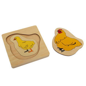 BO060 giocattoli educativi in legno <span class=keywords><strong>montessori</strong></span> di sviluppo del <span class=keywords><strong>Puzzle</strong></span> <span class=keywords><strong>Montessori</strong></span> di pollo - Product Image 5