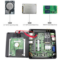 Eglobal-Mini PC de escritorio con ventilador silencioso, Ordenador de oficina con pantalla dual Win10, 8GB, D3, Intel Core, RJ45, LAN, 6USB