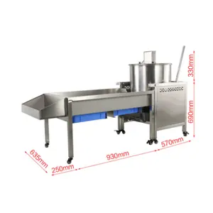 Machine de fabrication de pop-corn gastronomique industrielle Machine à pop-corn à gaz automatique commerciale avec chariot