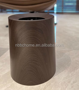 रचनात्मक विशाल 6l/12L लकड़ी के संगमरमर खड़े कचरा बाथरूम के लिविंग रूम के लिए लिलेस कचरा टोकरी को पी सकते हैं - Product Image 6