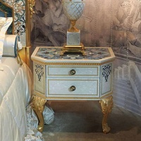 Lit double de luxe antique européen, style princesse américaine, en bois massif sculpté, haut de gamme, taille California King, mobilier de maison