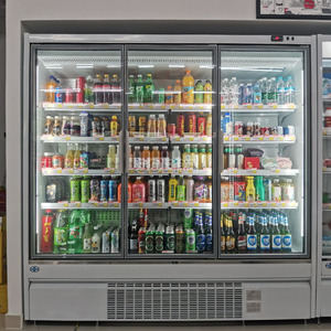 Siêu thị hiển thị tủ lạnh cửa kính tủ lạnh từ xa dọc multideck tủ Tủ đông - Product Image 4