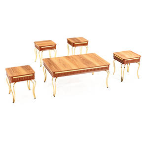 Juego de Mesa de Centro Convertible Moderno de MDF, 4+1 Piezas, Muebles para Sala de Estar, Rosse Turquía - Product Image 5